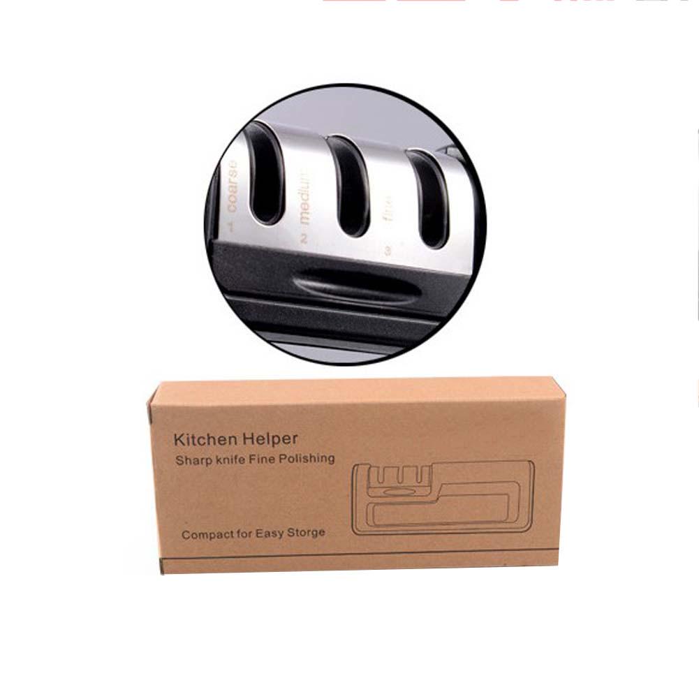 Haushaltsmesserschärfer Küche Multifunktionaler dreiteiliger Schneider Diamantschneider Schärfen