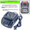 1 Unidad Enchufe US/EU 21V Cargador Universal de Batería Li-Ion Herramienta Eléctrica Cargador Inteligente Carga Rápida Múltiples Protecciones