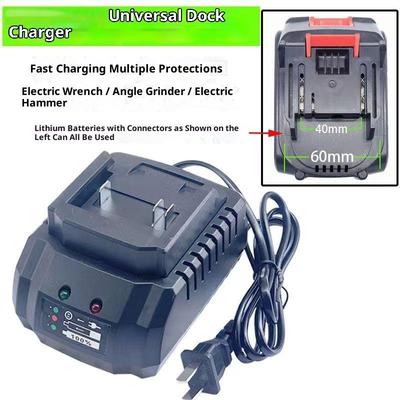 1 Unidad Enchufe US/EU 21V Cargador Universal de Batería Li-Ion Herramienta Eléctrica Cargador Inteligente Carga Rápida Múltiples Protecciones