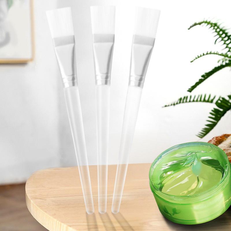 4Pcs Face Mask Brush Set Includes Soft Fan Facial Brushes Acid Applicator Brush Makeup Tools For Eyelash Mask Mixed Cream