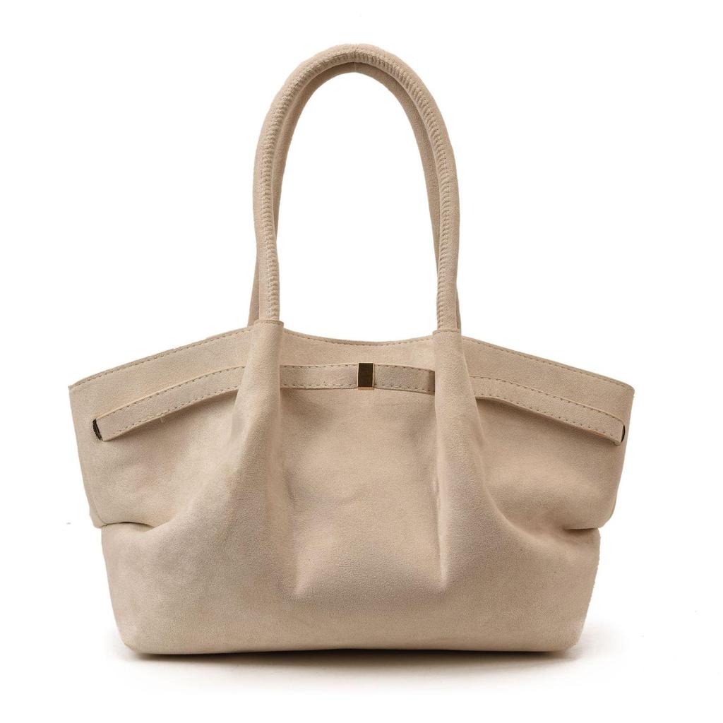 Women's Large Capacity Tote Bag - 2025 Autumn/Winter Solid Color Versatile Shoulder Handbag