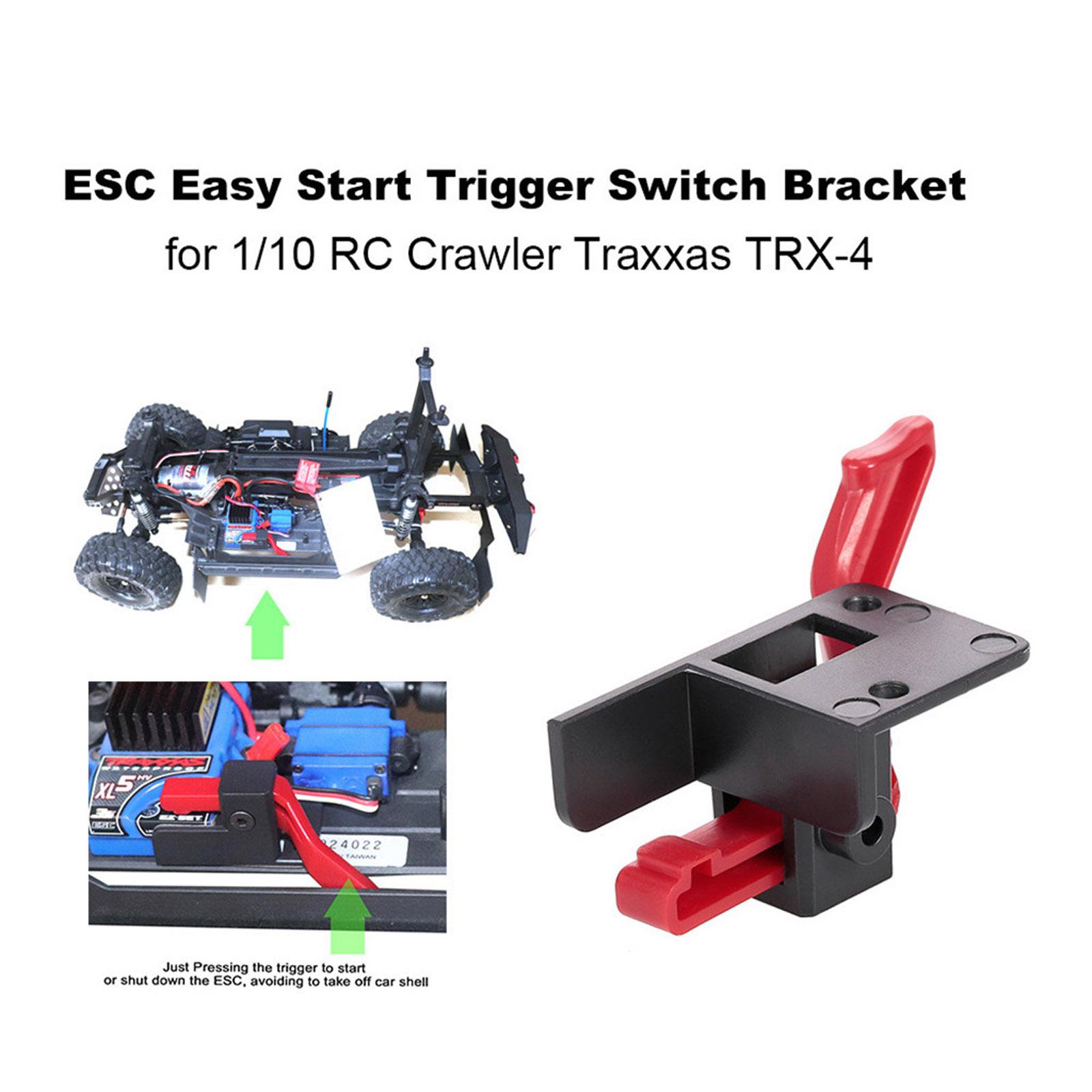 

Високопродуктивний ESC Легкий Старт Тригер Вимикач живлення для Traxxas- -TRX4 1/10 RC Trail Crawler Аксесуари Міцний