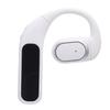 Wireless Bluetooth Earphone Digital Display Water Proof Over Ear Bud with Ear Hook for Mobile Phones White