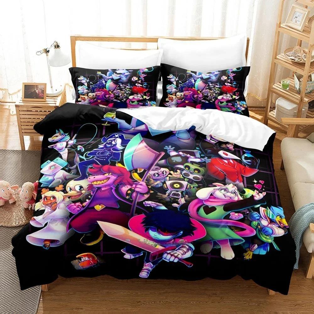 3D Printing Game Deltarune Bedding Set Single Twin Full Queen King Size Bed Set Adult Kid Bedroom Duvet Cover Sets Home Textiles
