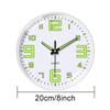 Digital Luminous Clock Home Living Room Decoration Clock Fashionable Silent Wall Mounted Electronic Clock Without Punching Holes