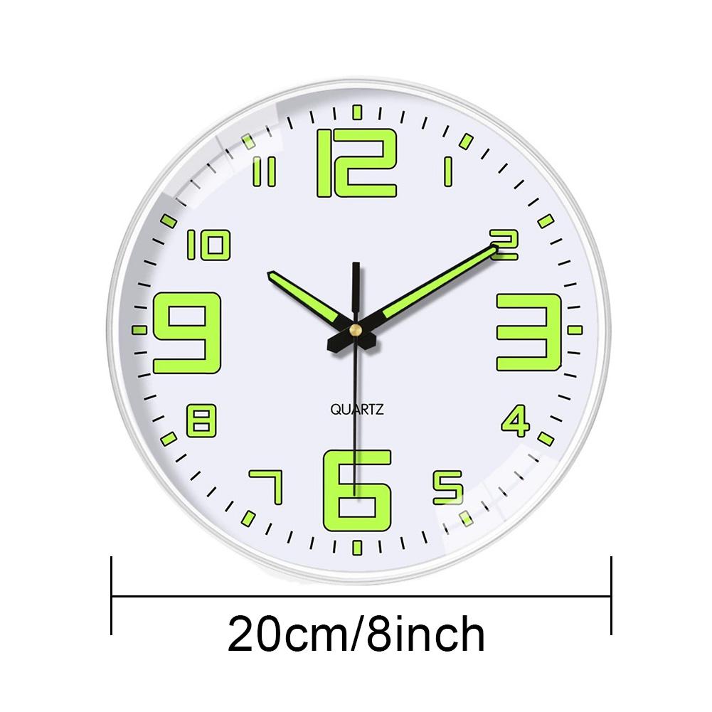 Digital Luminous Clock Home Living Room Decoration Clock Fashionable Silent Wall Mounted Electronic Clock Without Punching Holes