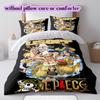 OnePiece Anime Soft and Comfortable Duvet Cover, Children's Bedding Set Gift, Extra Large Size, Various Sizes Available