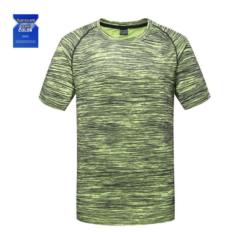 Summer Camouflage Quick-Dry Crew Neck T-Shirt for Running - Unisex Plus Size