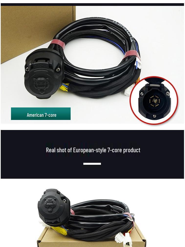 X-Trail Trailer Wiring Harness Assembly for 08-23 Models with Power Tail Light Socket and RV Signal Plug