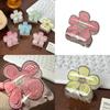 Beautiful Flower Design Hair Clips In Soft Macaron Colors For Fashionable Looks