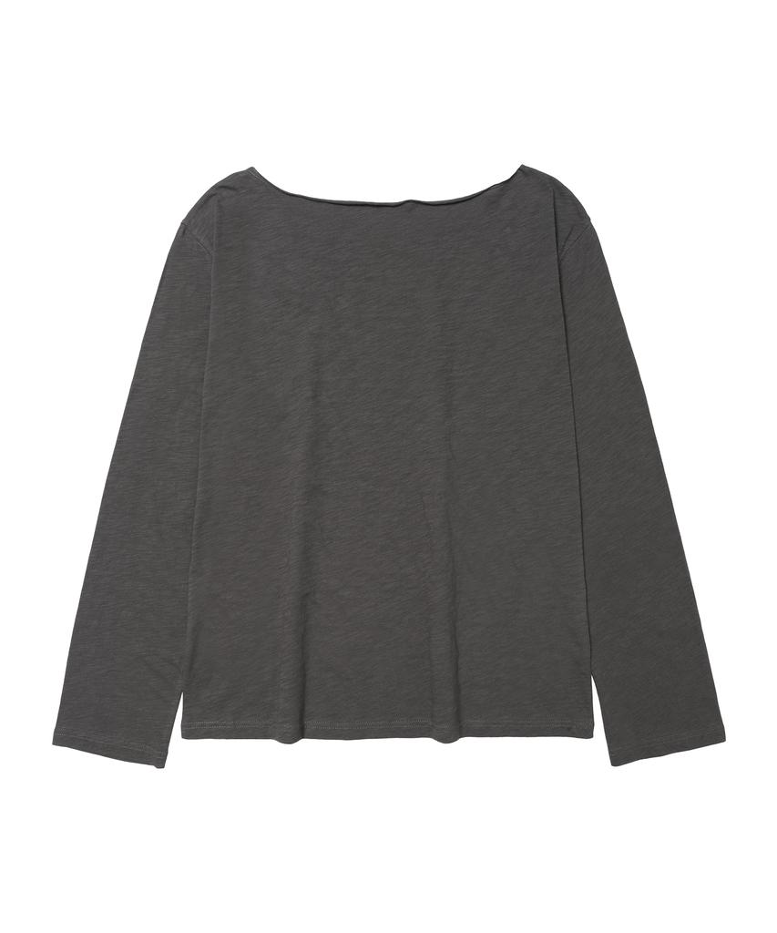 AMES-WORLDWIDE Unicorn Sheer Ls Tee Charcoal