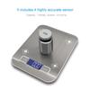 5kg/10kg 1g Portable Kitchen Scale Coffee Electronic Scale Stainless Steel Surface LCD Backlit Kitchen Food Scales Weighing Tool