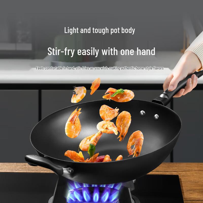 Supor 32cm Cast Iron Wok