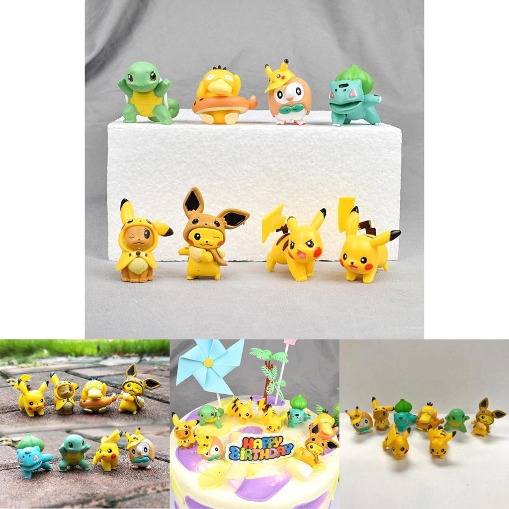 Fantastyczny Zestaw 8 Figurek Pokemon Pikachu Idealny Dla Kolekcjonerów Lub Dzieci!