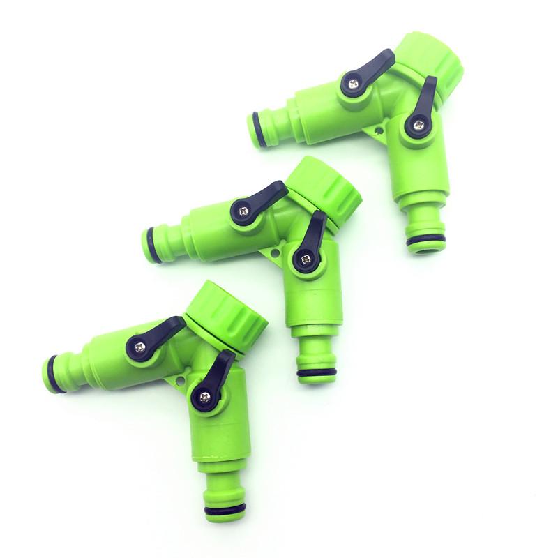 1pcs Irrigation Hose-way Splitter Adapter Connector Pipe Water Sprinkler Watering Tool Distributor Y Adapter Connector 3/4