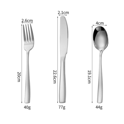 Hive Mind Cutlery Assortment Set (6-Piece Set) - Spoons, Forks, and 4-Piece Sets (2-Piece Set) - Curry, Salad, and Soup Spoons, Dishwasher Safe