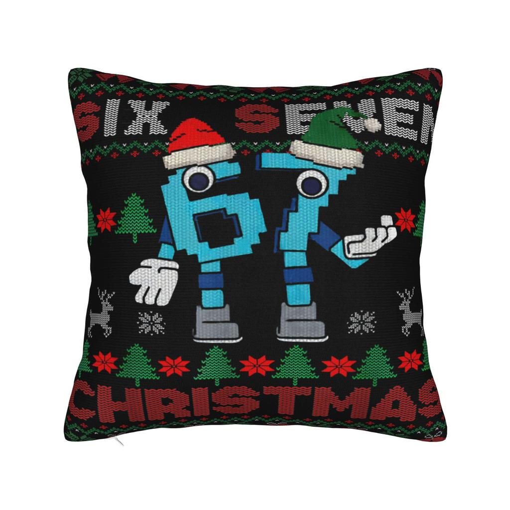 Funny 67 Six Seven Italian Brainrot 6 7 Meme Pillow Case  Design Pillow Cover Retro Trendy Pillowcases For Living Room Sofa