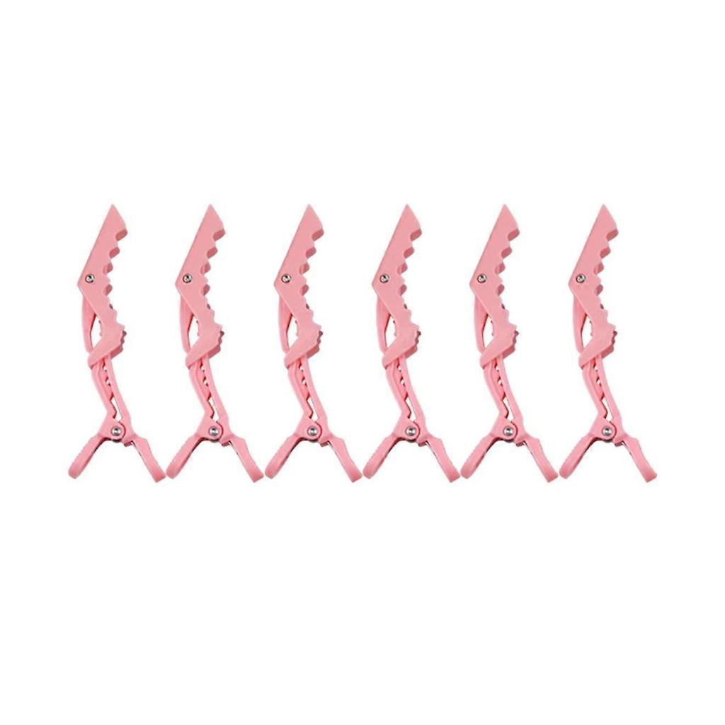 Styling Salon Hair Clips,Alligator,Plastic Hair-Non-Slip Diy Accessories Hairgrip-Pink