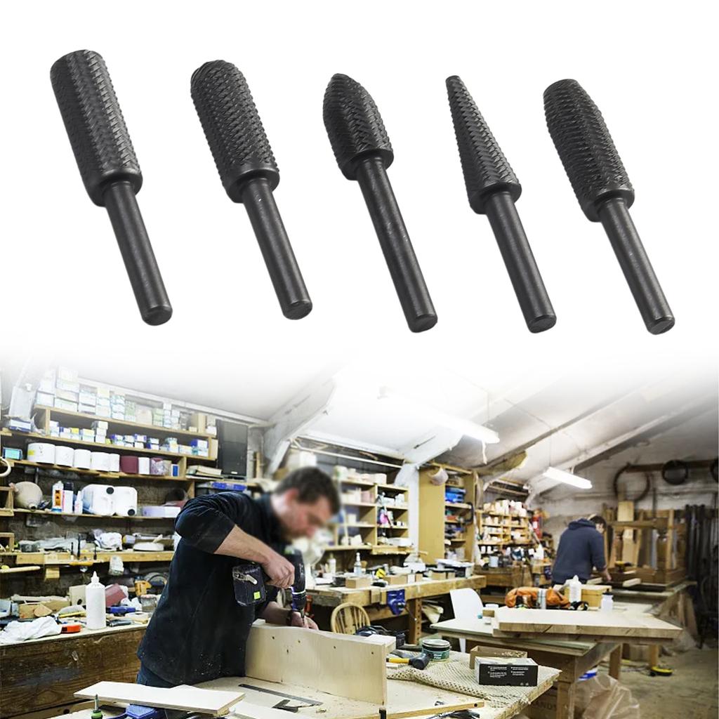 Rotary Rasp File 5Pcs Set Electric Grinding Home Garden