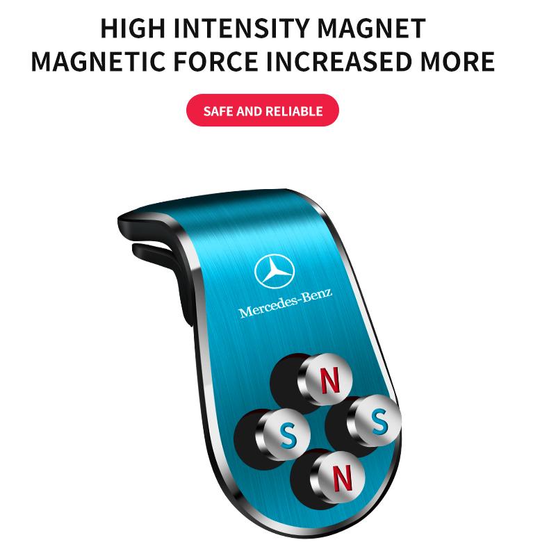 Magnetický držák do auta ve tvaru L, speciální pro auto, držák na GPS telefon, emblém pro Mercedes Benz AMG C350 C180 C200 C250 C300 třídy C W204 W108 W124 W126 W169