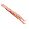 Eyelash Extension Tweezers Stainless Steel Professional Precise Comfortable Grip Tightly Tip Lash Tweezers Rose Gold