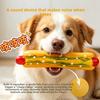 Nuovo Giocattolo per Animali - Giocattolo in Plastica Realistico Sovradimensionato Hot Dog Burger con Funzione Sonora per la Dentizione e l'Intrattenimento per Cani di Taglia Grande.