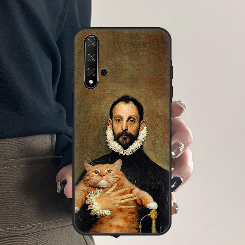 Renaissance Cats Rich Art For Huawei Nova 12s 12i 11i 7i 8i 9 10 SE Y91 Y90 Y60 Y70 Y72 Y61 P60 Pro P30 P40 Lite Case
