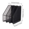 Stationery Organizer Metal File Rack Wire Mesh File Storage Box  Office Supplies