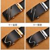 Men'S Automatic Buckle Belt True Two-Layer Cowhide Automatic Buckle High-End Men'S Pants Belt Business Source