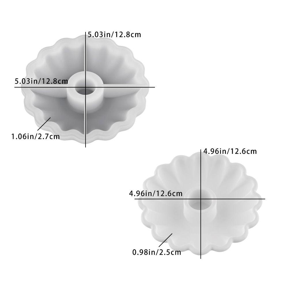 Silicone Aromatherapy Candle Mold Wave Bowl-Shaped Plaster Mold Candlestick Mold  Wedding Decor
