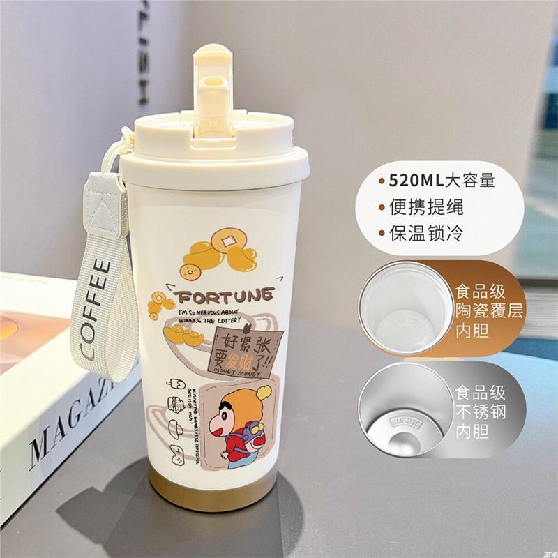 Cartoon Xiaoxin Thermos Cup 111 Stainless Steel Student High Value Office Coffee Cup Large Capacity Water Cup