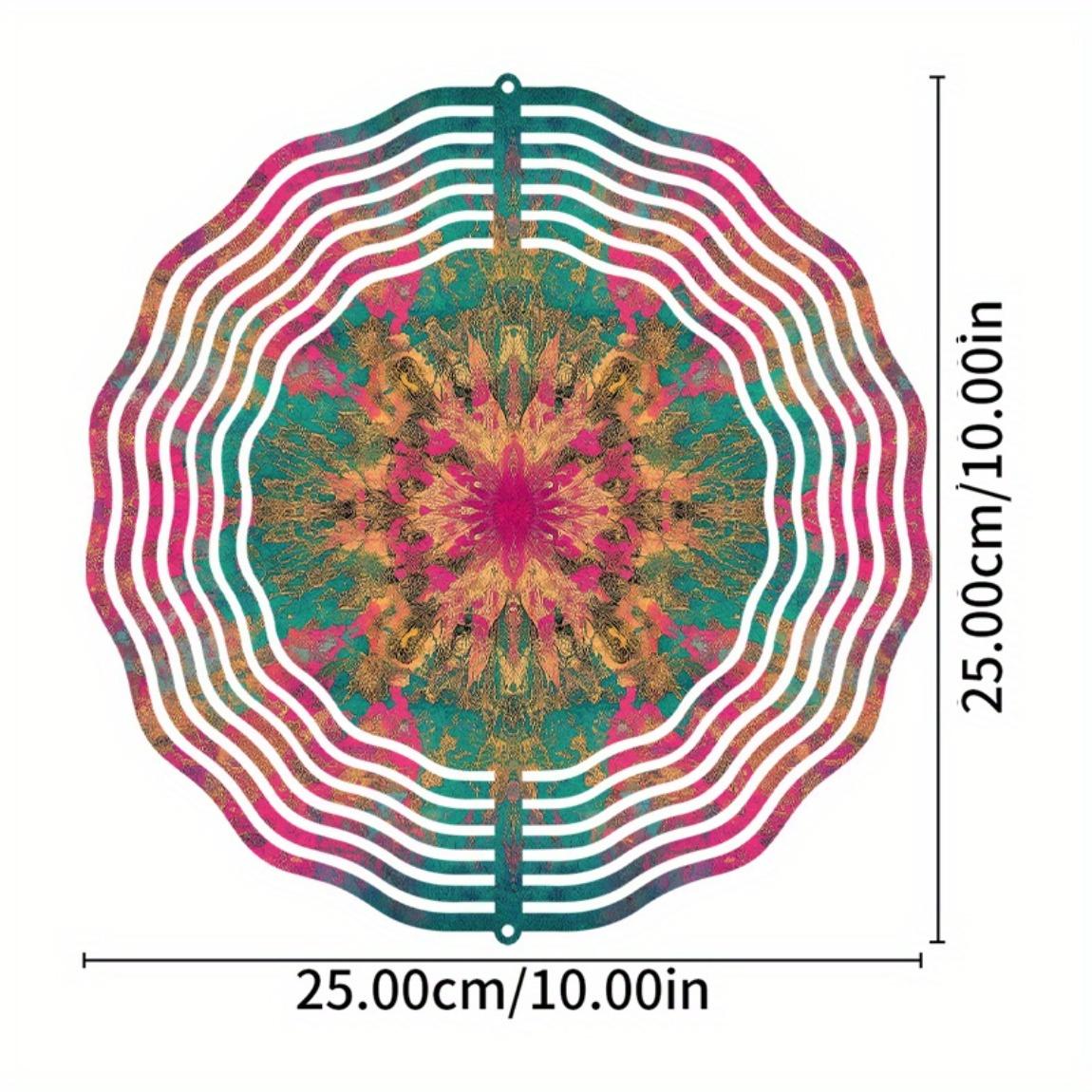 

10 Inch Hanging Wind Chime with 360 Degree Rotating Hook Outdoor Garden Decor for Spring Summer Courtyard Lawn Creative Gift Idea 01A