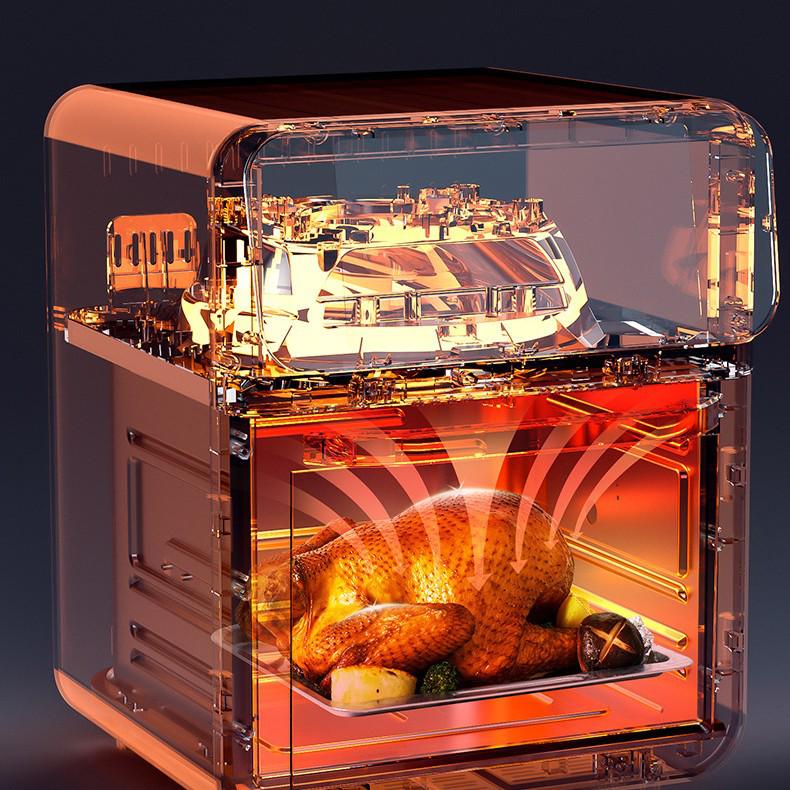2025 All-in-One Multi-Function Air Fryer Oven - Large Capacity, Visible Design for Home Use