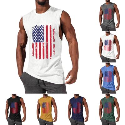 Mens Summer Surf Beach Tank Top Large Size Casual Breathable Sleeveless Top Loose Print Tank Top Man Shirt