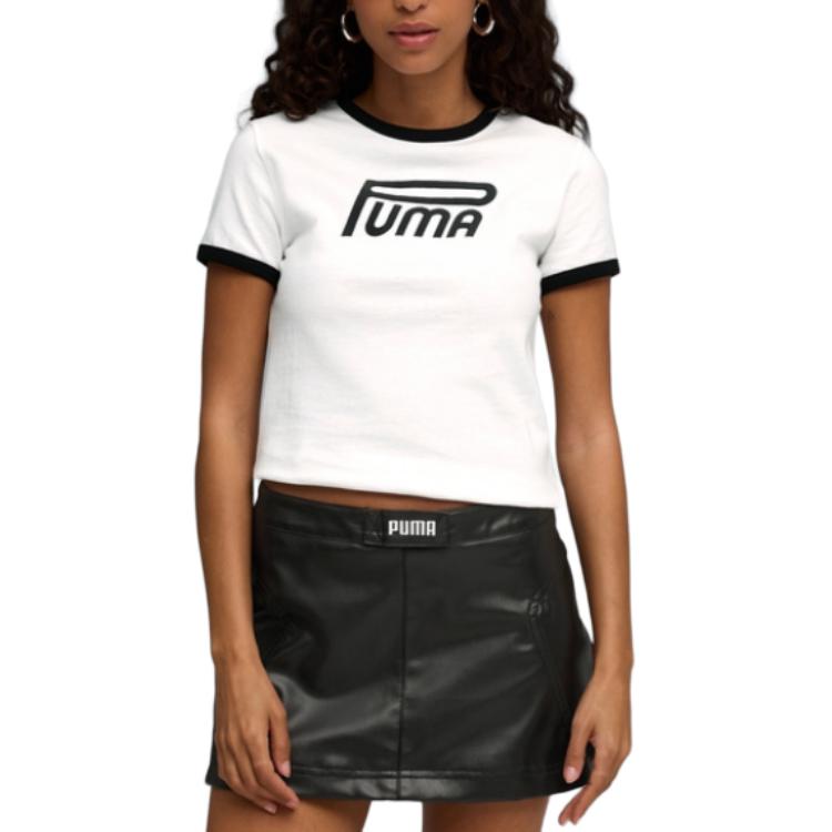 Puma Rose Future Archive Graphic Slim Tee Women Tops 634053-02