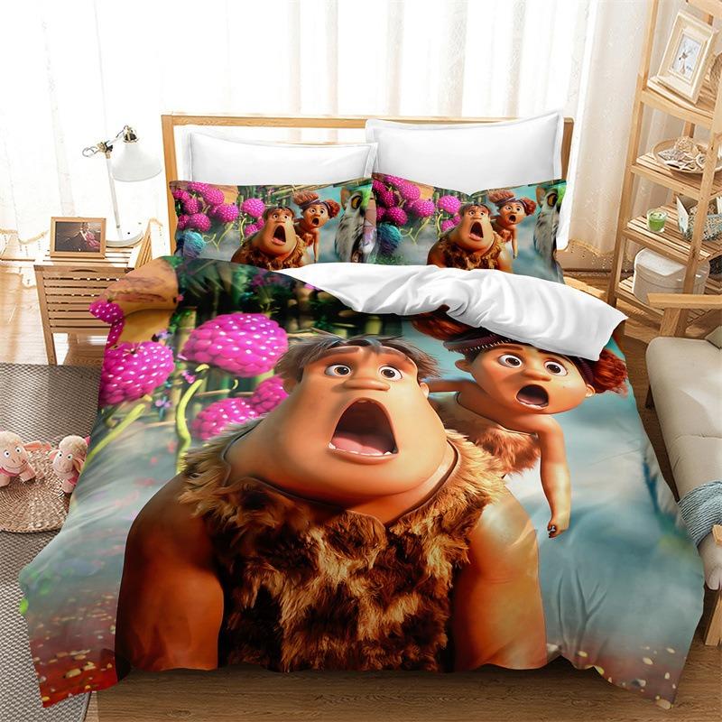 The Croods Cartoon Bedding Sets Exquisite Bed Supplies Set Duvet Cover Bed Comforter Set Bedding Set Luxury Birthday Gift