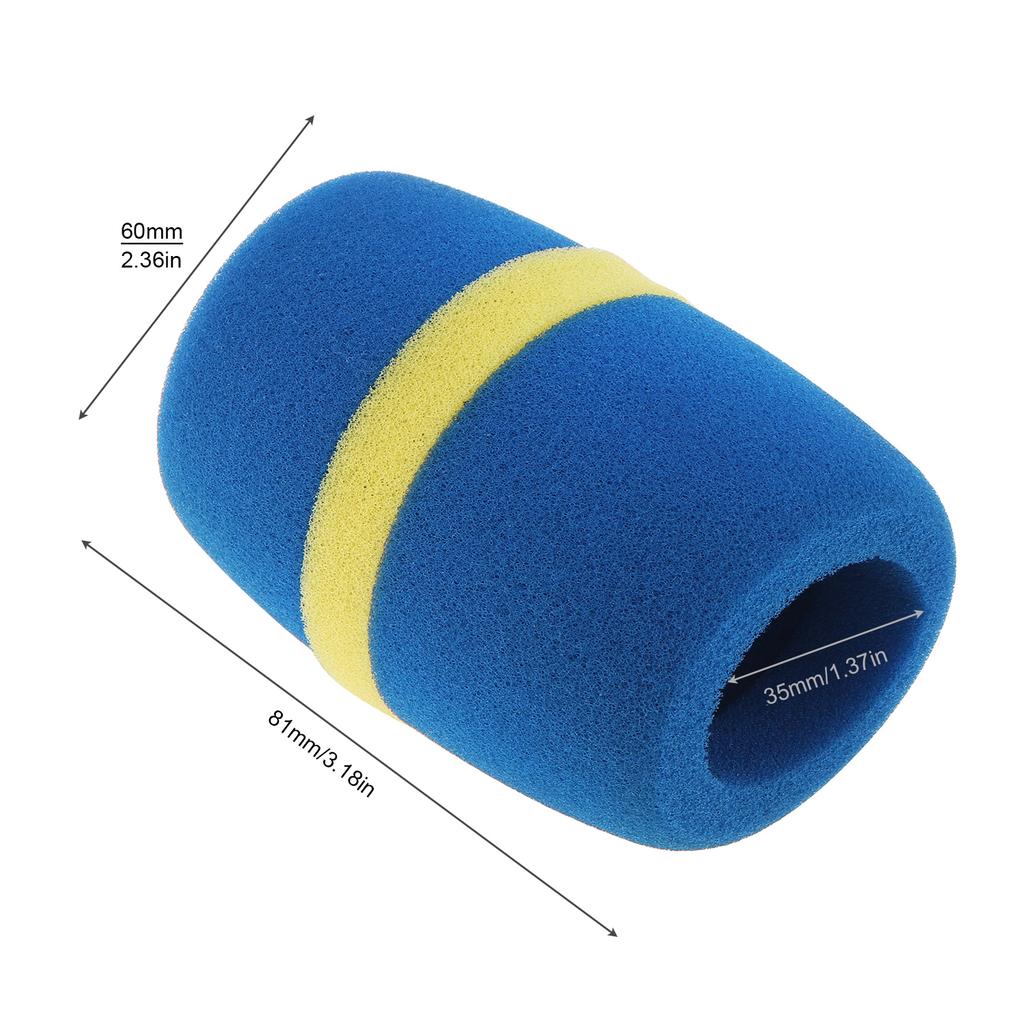 1 Piece High Density Thickened Foam Mic Cover Wear Resistant Protective Sponge Sleeve for KTV Stage Meeting Performance