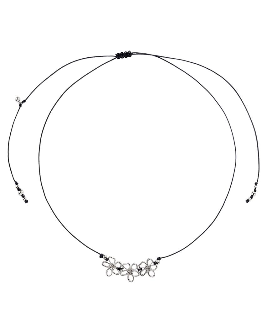 Nff Nomad Floral Necklace-Black