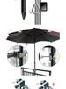 Outdoor Windproof Umbrella Clip Bracket for Patio, Beach, Balcony & Table