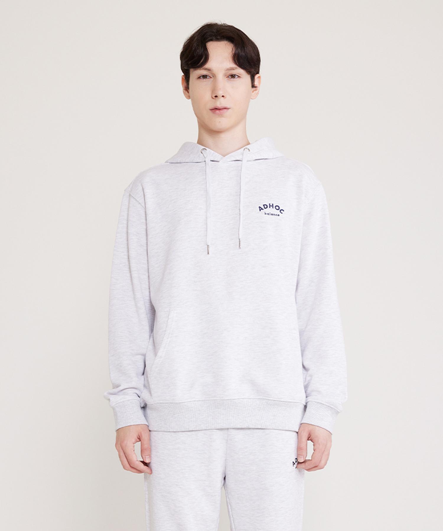 Adhoc Casual Logo Hoodie (L-M-Grey) L-M-Grey(12)/105