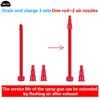 1/3pc/Pack Reusable Plastic Inflatable Head For Cigarette Lighter Spray Gun Fill Butane Gas Adapter Can Put On Cassette Gas Tank