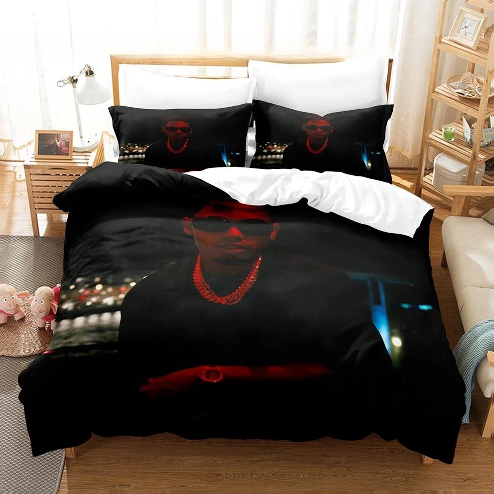 3D Print Rapper M-Myke Towers Bedding Set Single Twin Full Queen King Size Bed Set Adult Kid Bedroom Duvetcover Sets