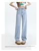 Korean High-Waist Slim Straight Jeans for Women - Spring/Summer 2025 Collection