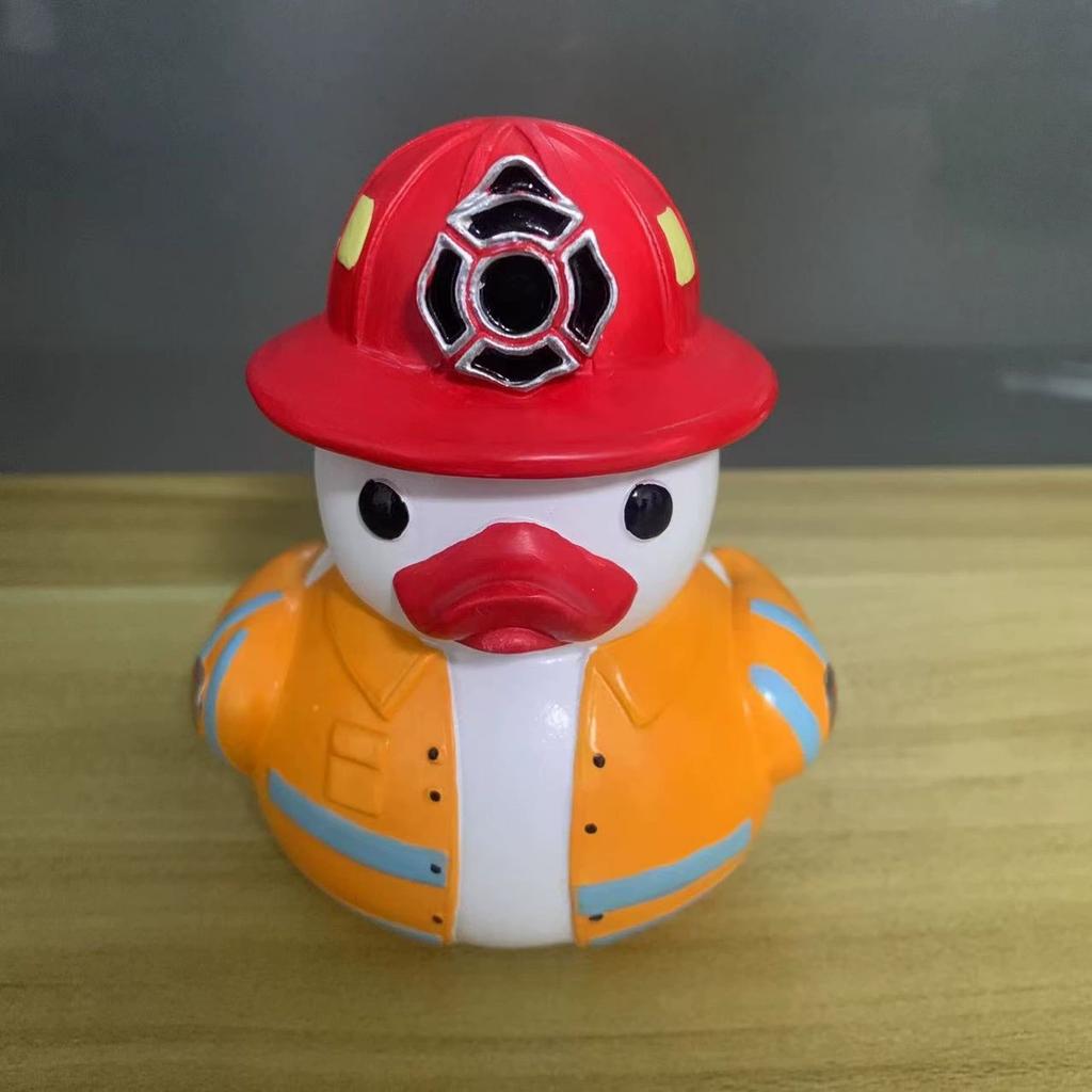 Creative Detective Duck Doctor Duck Chef Duck Fire Duck Home Desktop Statue Ornaments Resin Crafts Baby Birthday Toys And Gifts