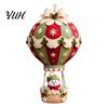 Festive Mantel Decoration Making Christmas Hot Air Balloon DIY Kit, 3D Felt Hanging Ornament Sewing Santa Creative Fabric Stitching Projects