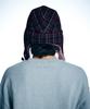 Yueolssesi Fuzzy Bunny Check Trapper Hat (Red)