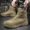 Men's Boots Outdoor Non Slip Hiking Shoes Lace Up Desert Ankle Boots Fashion Casual High Top Boots for Men Training Boot Botas