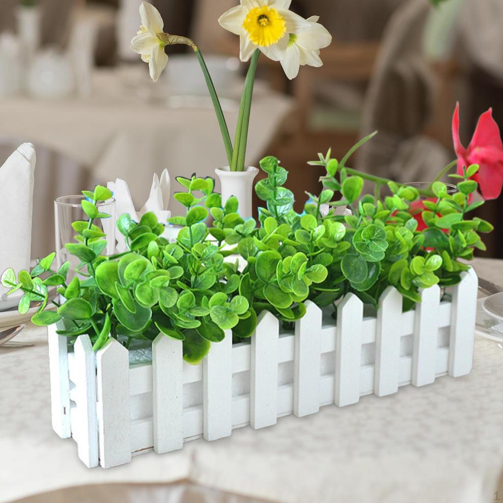 Artificial Flower Plant Desk Ornament Crafts Easy Maintenance Table Centerpiece Fake for