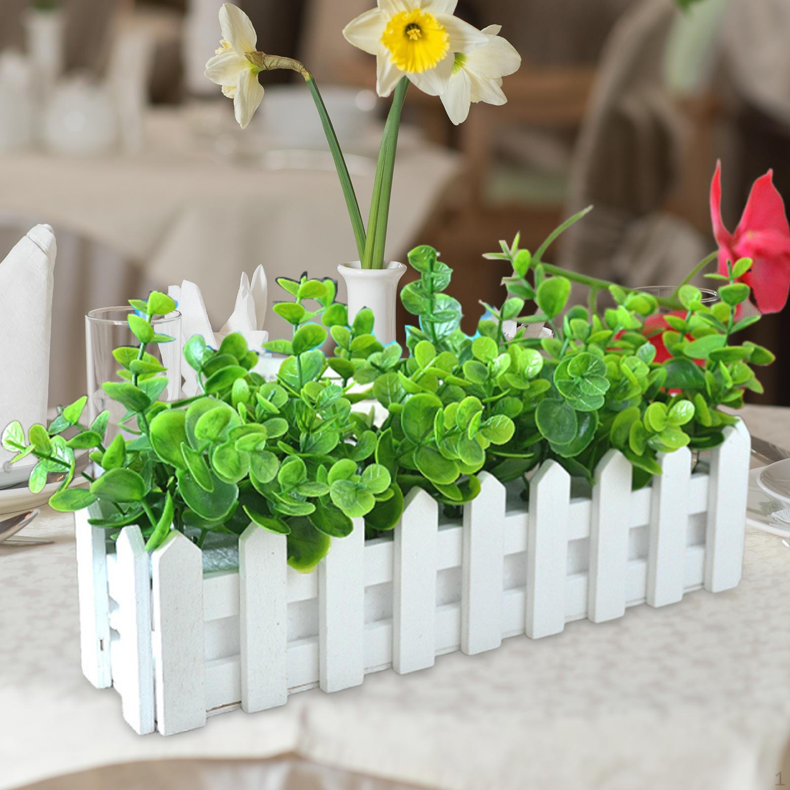 

Искусственное растение, украшение для стола, поделки, легкий уход, центральный элемент стола, искусственный для Eucalyptus