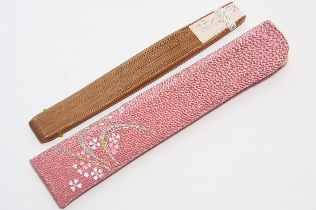 Fächer für mit Fächeretui und Präsentationsbox Kirsche [Hasegawa] Kyoto-Stil Frauen, handbemalt, (Bergblüte)